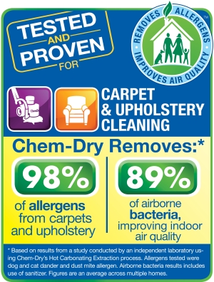 what Chem-Dry removes from carpets and upholstery