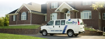 ChemDry van parked in front of house