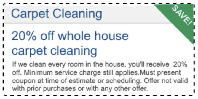 20% off whole house carpet cleaning bakersfield